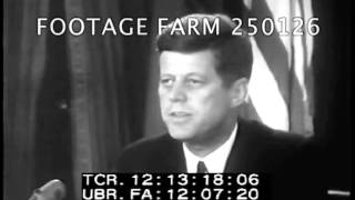 President Kennedys Address On Cuba 25012603  Footage Farm [upl. by Cristabel81]