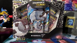 Pokemon dubwool v champions path boxpokemon gameopeningpokemontcgpokefans collectiblecardgame [upl. by Ruthanne]