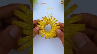 Glitter Foam Christmas Wreath Ornaments shorts [upl. by Eerbua]