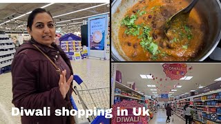 Diwali shopping Uk Supermarket me amp Rajma Rice Banaya Dinner me [upl. by Iba]