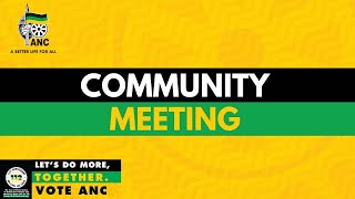 WATCH LIVE ANC SecretaryGeneral Comrade Fikile Mbalula addresses a community meeting at Dube … [upl. by Mecke791]