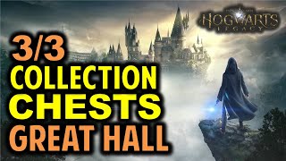 The Great Hall All 3 Collection Chests Locations  Hogwarts Legacy [upl. by Eilis91]