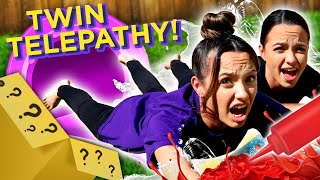 Dont Choose the Wrong Slide Twin Telepathy Challenge  Mystery Twin Bin w The Merrell Twins [upl. by Lear]