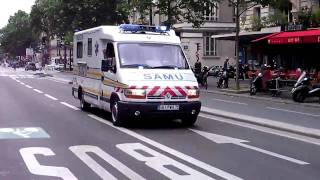 Paris Ambulance French Siren Responding [upl. by Cockburn]