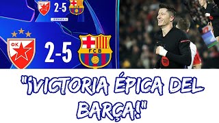 El Barsa IMPARABLE 🔥 Estrella Roja vs Barcelona en Parodia Musical ¡Goles que ENAMORAN [upl. by Gnirps689]