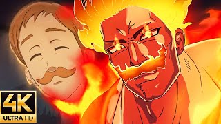 Ultimate Escanor VS Demon King The Seven Deadly Sins Grand Cross 4K HD English Subtitles [upl. by Odnomra]