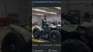 POLARIS SCRAMBLER MAKES BIG POWER ON DYNO polaris dynotuning dragrace canam racing [upl. by Kuster695]