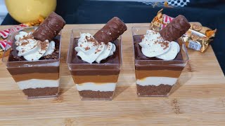 Twix Dessert Shots No Bake Mini Dessert Cups [upl. by Elbertina852]