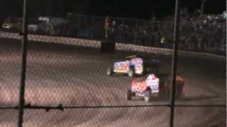 TIM FULLER STEWART FRIESEN LARRY WIGHT 2012 VOLUSIA SPEEDWAY PARK HEAT RACE BIG BLOCKS DIRTcar [upl. by Ihculo]