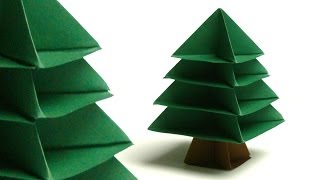 Modulares Origami  Tannenbaum Christmas tree [upl. by Urbannai]