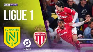 Nantes vs Monaco  LIGUE 1 HIGHLIGHTS  08252023  beIN SPORTS USA [upl. by Refotsirc]