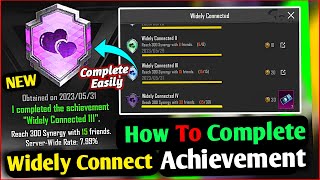 Best Way To Complete Widely Connected Achievement  New Free 65 Achievement Points in BGMI [upl. by Secor188]