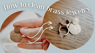 MAKE YOUR BRASS JEWELRY LOOK LIKE NEW  How to clean brass jewelry  thoughts on minimalism [upl. by Bran750]