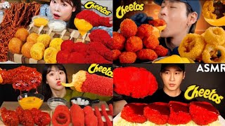 ASMR MUKBUNG Eating Spicy Cheetos Chicken Challenge asmr mukbung eatingshow viral shorts [upl. by Euqinay]