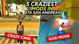 THESE 5 GTA SAN ANDREAS MODS WILL MAKE YOUR GAME CRAZY  TRY AT YOUR OWN RISK [upl. by Araiet909]