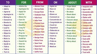 100 Important Prepositional Verbs for Improving your English Fluency  Verbs with Prepositions [upl. by Solracsiul974]