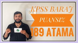 KPSS BARAJ PUANSIZ 189 MEMUR ATAMASI ÇOMÜ 189 PERSONEL ALIMI BAŞVURUSU [upl. by Corley]