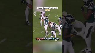 that was such a weird game nfl saquonbarkley philadelphiaeagles nflhighlights football [upl. by Eissirhc]