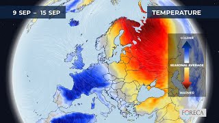 Monthly temperature forecast for Europe 892024 [upl. by Tesler]