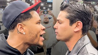 Ryan Garcia PUSHES Devin Haney  FULL ALTERCATION VIDEO amp Near BRAWL [upl. by Mayyahk]