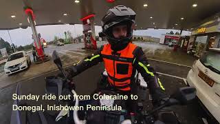 Exploring Ireland co Donegal Inishowen Peninsula on my CFmoto 800MT [upl. by Garmaise]