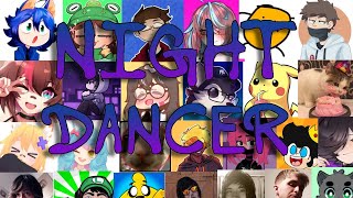 Night Dancer pero lo cantan Youtubers Streamers y Vtubers Especial de 27 suscriptores  COVER IA [upl. by Oterol]