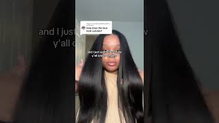 How does the lace look outside Amazon unice 5x5 hd yaki straight wig linkin uniceamazon bio [upl. by Akeinahs]