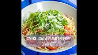 Smoked Salmon and Anchovy Spaghetti [upl. by Atteuqaj]