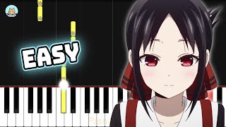 KaguyaSama Love is War OP 2  quotDaddy Daddy Doquot  EASY Piano Tutorial amp Sheet Music [upl. by Eissed]