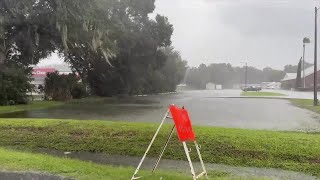 After heavy rain state helping local crews manage flooding across Zephyrhills [upl. by Rayham]