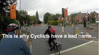 This is why cyclists have a bad name [upl. by Nahta]