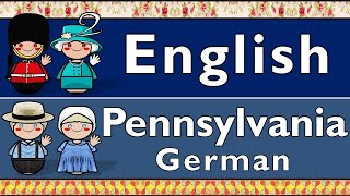 GERMANIC ENGLISH amp PENNSYLVANIAN GERMANDUTCH [upl. by Aeiram]