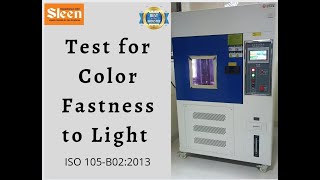 Color fastness to light  ISO 105B022014  nablaccredited satra bis laboratory [upl. by Perla]