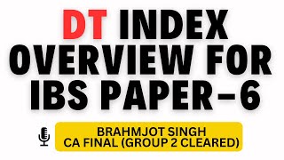 DT Overview for IBS Paper6 [upl. by Retsehc]