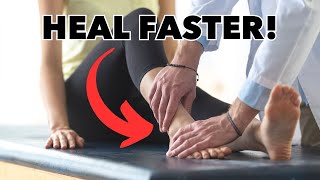 Help Your Sprained Ankle Heal Quicker Physical Therapy Technique [upl. by Clapper396]