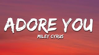 Miley Cyrus  Adore You Lyrics [upl. by Ailalue761]