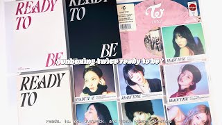 unboxing twice quotready to bequot albums  shopping vlog ✮ ready to be digipack amp target vinyl lp [upl. by Idona]