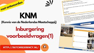 2024 KNM Inburgering met antwoorden kennis nederlandse maatschappij Voorbeeldvragen1 [upl. by Erlina]