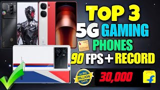 Best Top 3 best gaming phone under 30000⚡  90 FPS gaming phone for PUBGBGMI Under 30k [upl. by Ronnie]