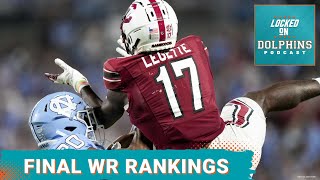 Loaded Wide Receiver Class Sorted Out For Miami Dolphins In Final 2024 NFL Draft WR Rankings [upl. by Sevy]