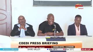 CDEDI PRESS BRIEFING Malawi [upl. by Thomasina854]