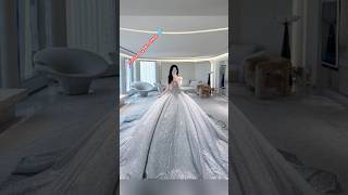 Princess lehenga gawn dress design for women girls🩵shortvideo princessdress trending beautiful [upl. by Revell]