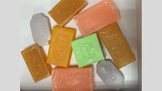 ASMR cutting dry soapoddly carving soapsatisfying relaxing crunchy soundsCrushing soap ASMR 3053 [upl. by Ahgiel562]