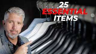 25 Essentials To Build A Basic Wardrobe  Over 40 [upl. by Anirehc]