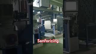 Sanforizing ProcessTextile Finishing shorts machine factory [upl. by Eitsirc]