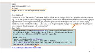 HINARI Access Problems and Solutions [upl. by Eugenle]