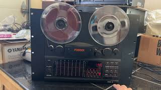 Vintage Fostex Model 80 Reel to Reel 8 Track Recorder 14quot Tape [upl. by Iror]