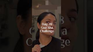 Day 28 of 30 days of Gua Sha challenge for face ✨🥂 guasha guashamassage glassskin [upl. by Giorgio]