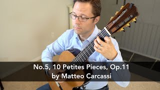 Andantino No5 Op11 by Carcassi for Classical Guitar [upl. by Lednic808]