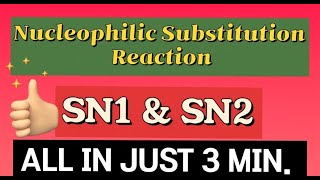 Nucleophilic substitution Reaction I SN1 and SN2 Class 12 Boards [upl. by Albright]